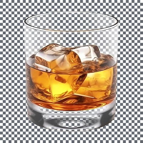Premium PSD | Classic whisky in a glass isolated on transparent background