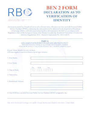 Ben 2 Form Download 2020-2026 - Fill and Sign Printable Template Online