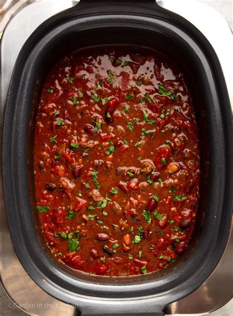 Slow Cooker Venison Chili | Garden in the Kitchen