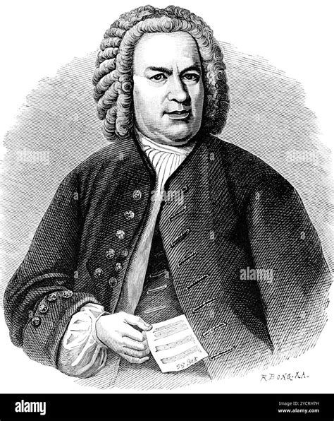 Johann Sebastian Bach (1685-1750) portrait, versatile, famous Baroque ...