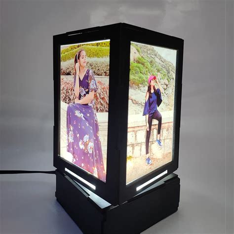 TWEAK Personalized Rotating Photo lamp with 5 Photos, Best Gifts for ...