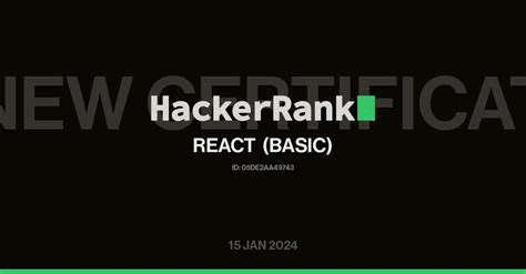 Image result for HackerRank Certificate Sample