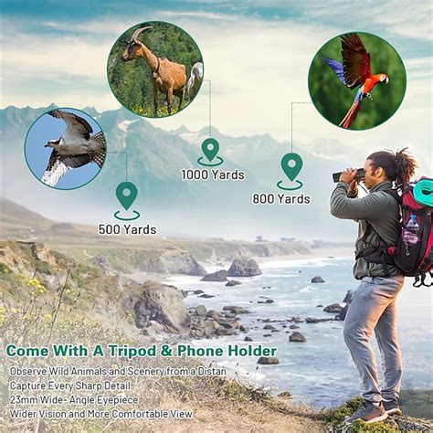 10-30040mm HD Monocular Telescope With Smartphone Adapter Clear BAK4 ...