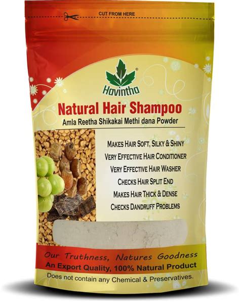 Havintha Natural Hair Shampoo with Amla, Reetha, Shikakai and Methi ...