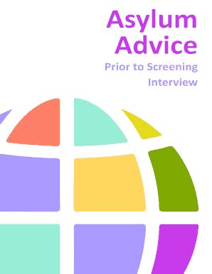 Image result for First Screening Interview Asylum Template