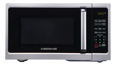 Farberware Classic 0.9 Cu. Ft 900-Watt Microwave Oven, Stainless Steel ...
