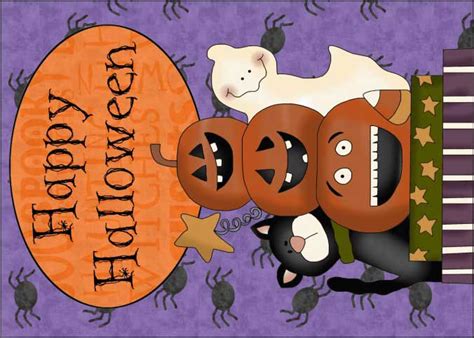 Halloween Cards - Free Printable Cute Halloween Greeting Cards