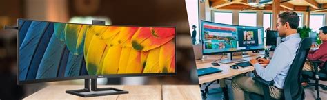 Philips 499P9H1 45" Super Wide Monitor for Gaming 5K (5120x1440) Dual ...