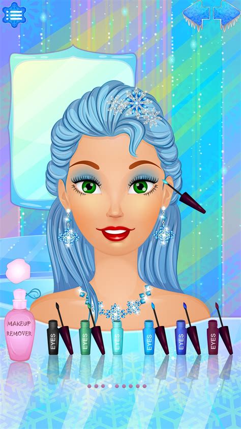 Snow Queen: Dress Up and Makeup princess makeover salon for girly girls ...