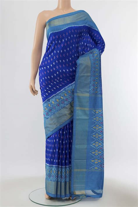 Royal Blue Pochampally Silk Saree – Nalli Silk Sarees Pvt Ltd