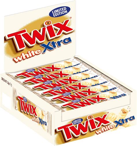 TWIX Extra White Limited Edition Chocolate Bars 75g - Original (20 ...