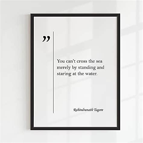 COLOSSAL ART HOUSE Rabindranath Tagore Motivational Quotes Framed ...