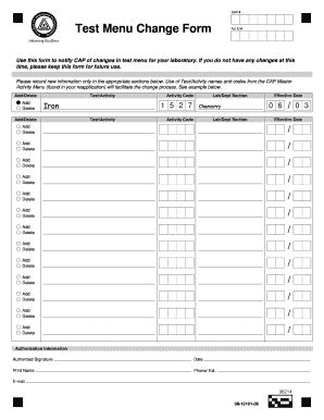 Fillable Online pathology med umich Test Menu Change Form - Department ...
