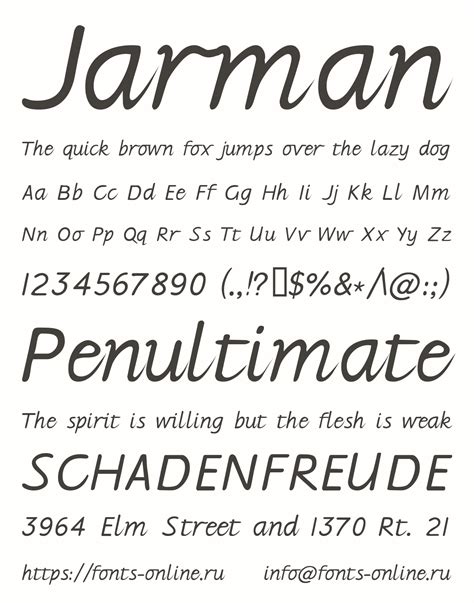Jarman font