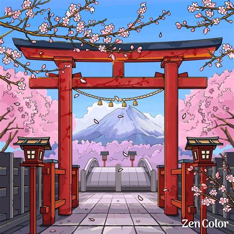 Épinglé par Alex sur - ART OF COLORING PICTURES | Illustration de paysage, Dessin de paysage ...