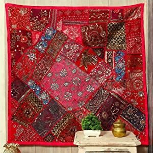 Handicraft-Palace Cotton Abstract Decorative Wall Hanging (40 x 40 inch ...