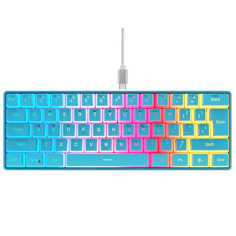 Amazon.in: Buy DGG 60% Wired Gaming Keyboard, Pudding Keycaps with ...