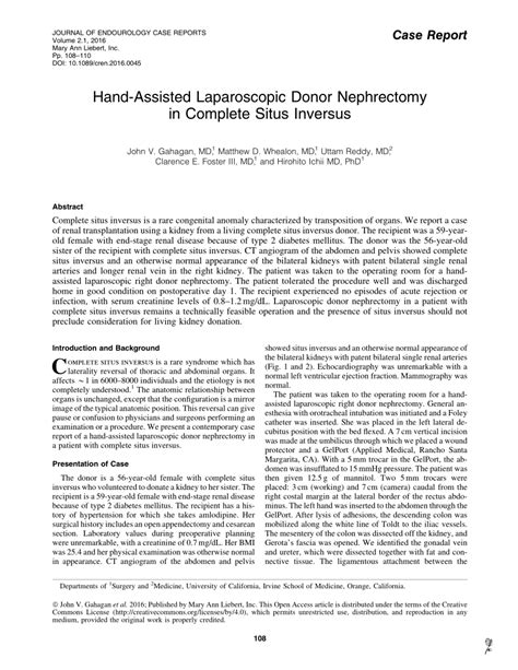 Image result for Hand-Assisted Nephrectomy