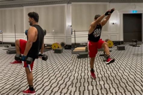 IND v AUS 2020: Watch: Rishabh Pant sweats hard in the gym before SCG ...