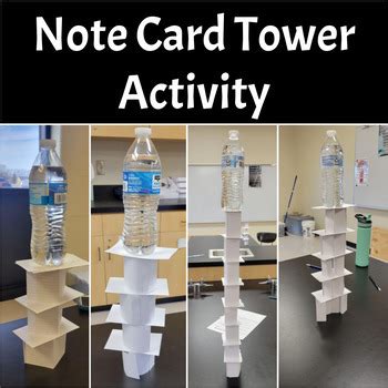 Tallest Tower Note Card Challenge 的图像结果