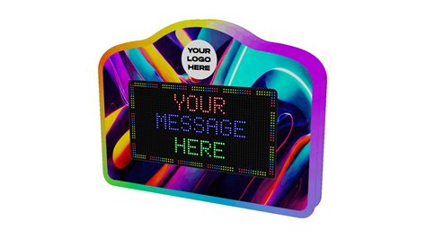 Digital LED Marquee Sign — App-Controlled Message Board · Hypemakerz