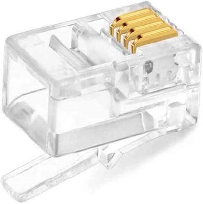 Tech-X RJ9 Modular Phone Headset 4P4C Plug Jack Connector for RJ9 ...