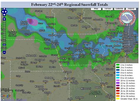 Recap of the February 23rd-24th, 2012 Snowfall
