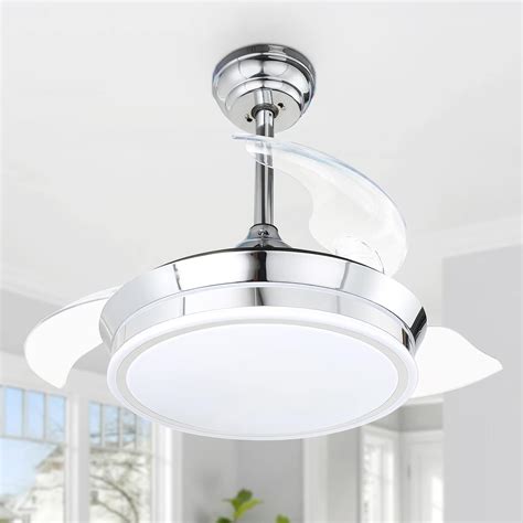 Buy Benesull Retractable Ceiling Fan with LED Lights and Remote Control ...