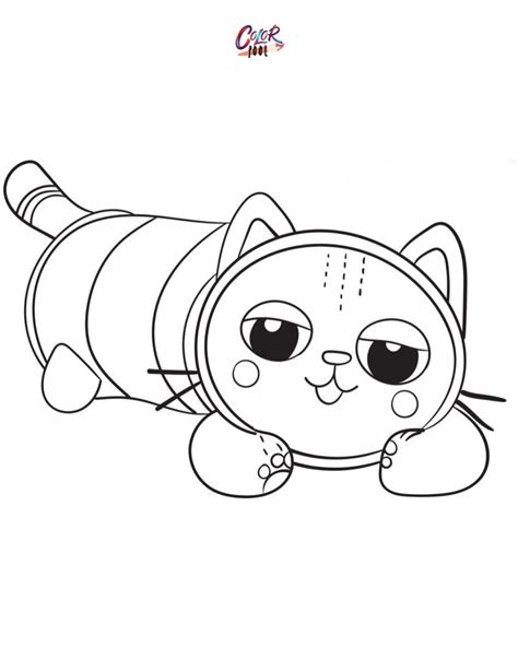 30+ Gabby's Dollhouse Coloring Pages ( Free printable PDF ) | Kitty ...