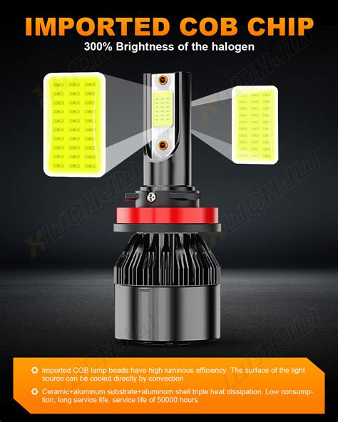 Xenon Xenon High Beam Car & Truck Light Bulbs & LEDs LED Headlight Bulbs Combo - High & Low Beam ...