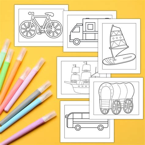 Transportation Coloring Pages 的图像结果
