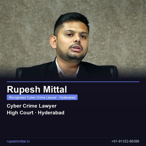 Cyber Lawyer Hyderabad | Cyber Crime Lawyer Hyderabad | Rupesh Mittal ...