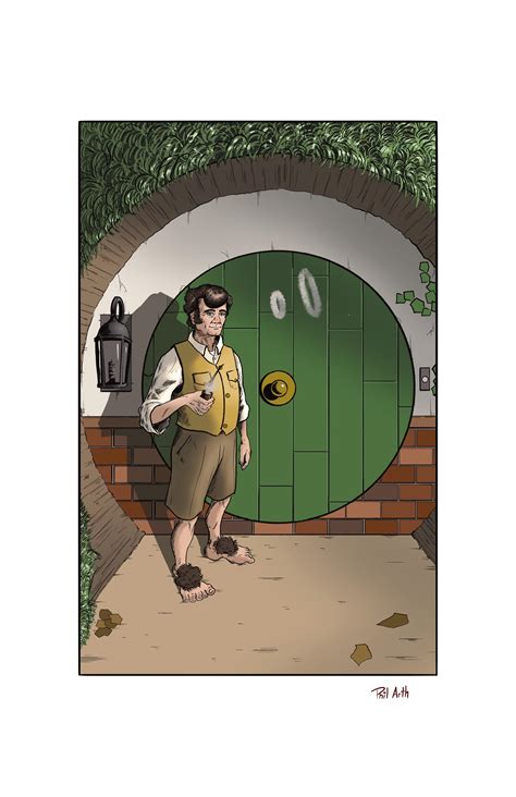 Happy birthday Bilbo Baggins! (And Frodo too). Art by me : r/lordoftherings