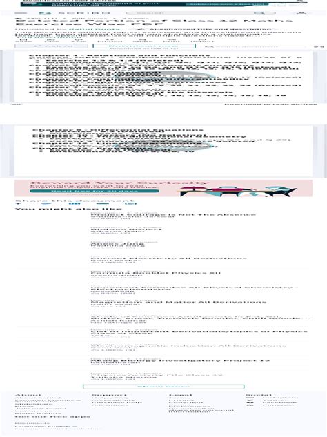 Image result for Deleded Portion Maths Class 12