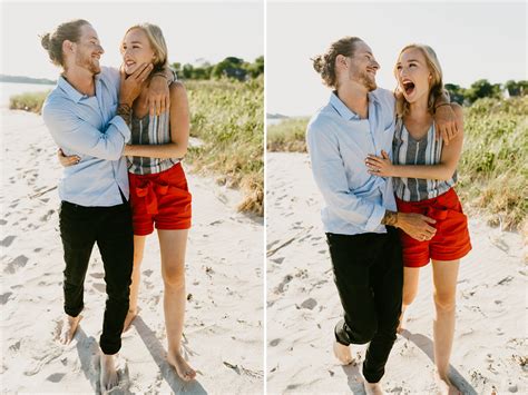Jackie + Matt // Long Island Maine // Engagement Session – Fergie Medar
