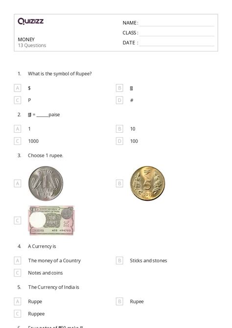 50+ Operations with Money worksheets for 2nd Class on Quizizz | Free ...
