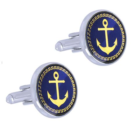 Buy Amaal Anchor Cuff Links for Mens/Cufflink Cufflinks Set for Men ...