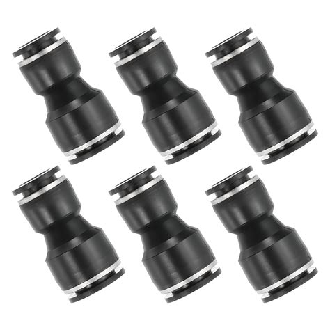 Uxcell 6 Pcs Straight Union Push to Connect Fitting, 1/2" x 5/8" OD ...