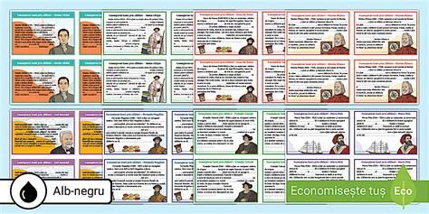 Cei mai mari exploratori ai lumii - Fișe recapitulative