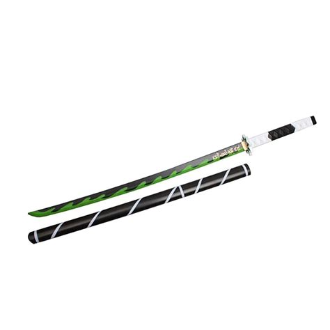 Buy Demon Slayer Blade Cos Wooden Shinazugawa Sanemi Prop Weapon ...