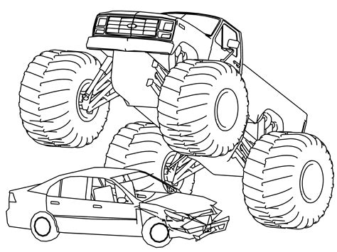 Spider Man Pages Monster Trucks Coloring Pages