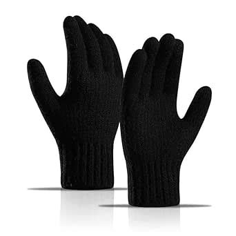 Buy RR DESIGN Winter Warm Unisex Woolen Knitted Gloves, 22cm Length ...