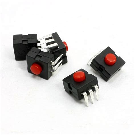 ELECTROPRIME 5 Pcs 12mm x 12mm x 9.5mm 3 Pin DIP PCB Momentary Tactile ...
