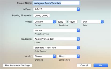 Final Cut Pro ProRes Setting 的图像结果