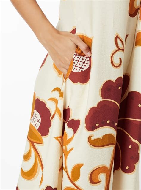 Buy Women Floral Print A-line Midi Dress Online at just Rs. 999.0 ...