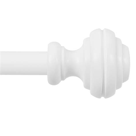 Amazon.com: White Curtain Rods for Windows 48-84 inch,3/4 inch Heavy ...