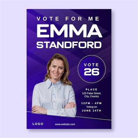 Vote election poster template design | Free Vector