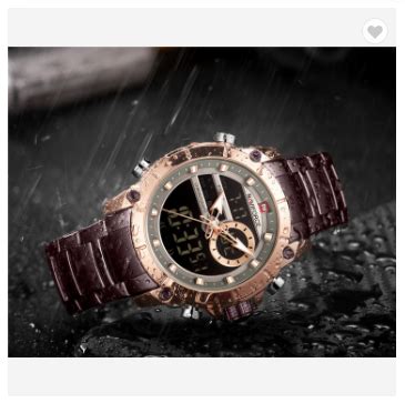 NAVIFORCE 9163 RGCE Men Military Sport Wrist Watch Quartz Steel ...