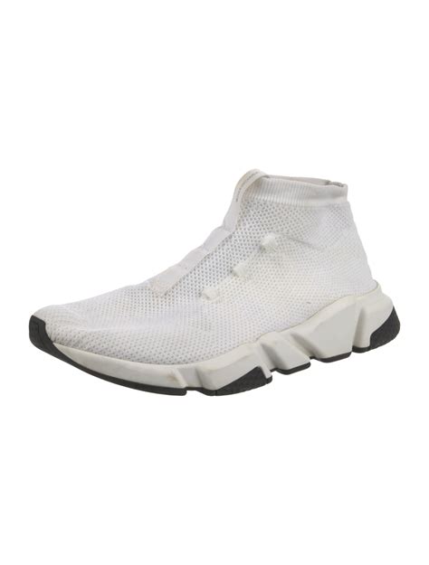 Balenciaga Speed Trainer Lace-Up Sock Sneakers - White Sneakers, Shoes ...