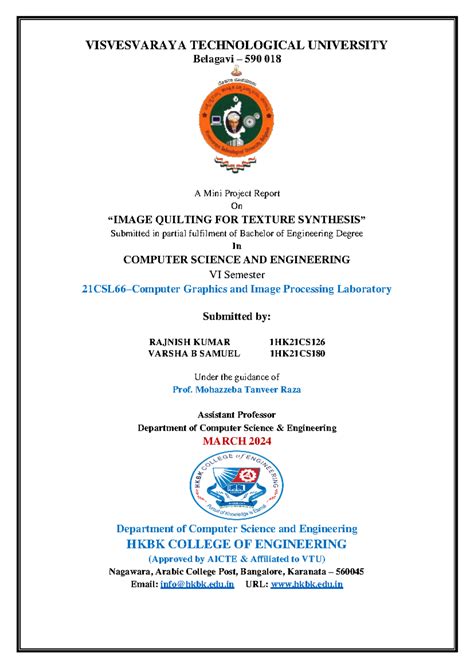 RV final rep - Yup - VISVESVARAYA TECHNOLOGICAL UNIVERSITY Belagavi ...